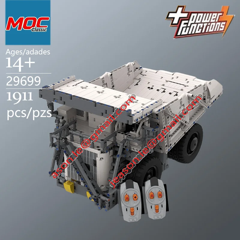 Specially Customized MOC Mining Truck T284 Technic Building Block Model - Trendy Educational Toys - Casual Building Game Toy