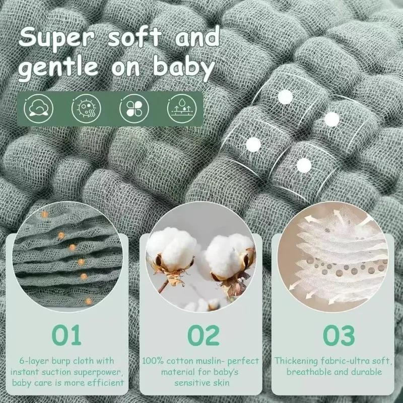 Soft Cotton Baby Washcloths 6