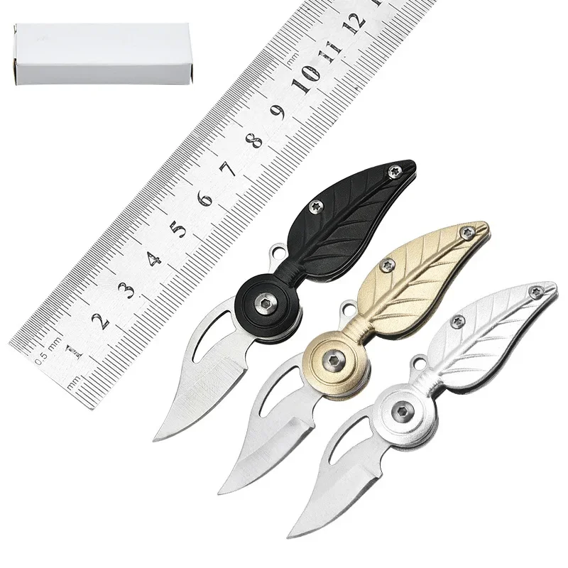 Leaf Folding Knife High Hardness Multi-function Knife Small Mini Sharp Portable Equipment Small Tool Keychain Express