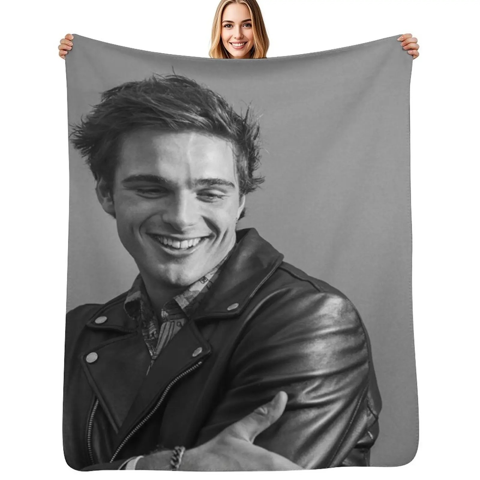 

Jacob Elordi Throw Blanket Year Round Soft Comfortable Blanket for Home