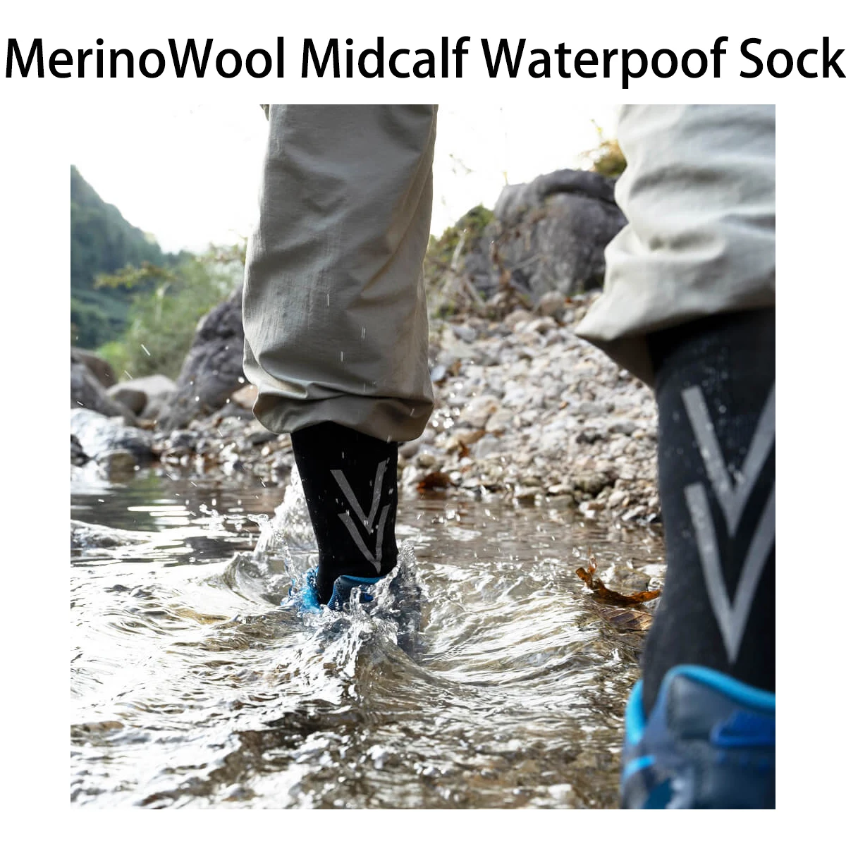 RANDY SUN Waterproof Wool Breathable Socks Men Women Cycling Hiking Hunting Skiing Fishing Outdoor Sports Waterproof Socks