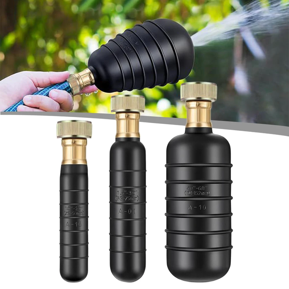 3 Pcs Drain Bladder Kit Rubber Unclogging Tool For 1 To 6 Inch Pipe Kitchen Sink Shower Sewer Line Power Tools