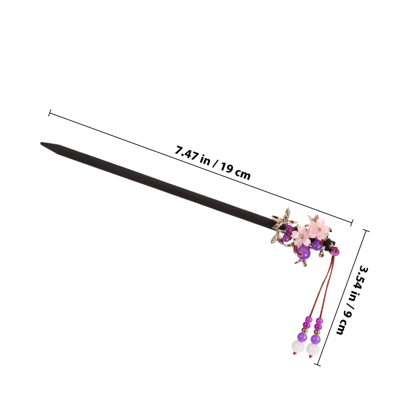 1 قطعة دبوس عصا خشبية خمر للنساء العصور القديمة غطاء الرأس إكسسوارات الشعر كعكة دبوس الشعر للنساء صانع كليب أداة تصفيف الشعر #2