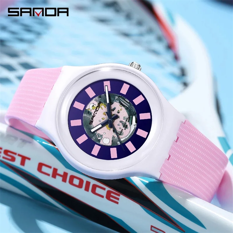 SANDA 3207 2023 Hot Sell New Waterproof Sport Watches Women Men Fashion Digital Wristwatch Casual Clock male Relogio Feminino