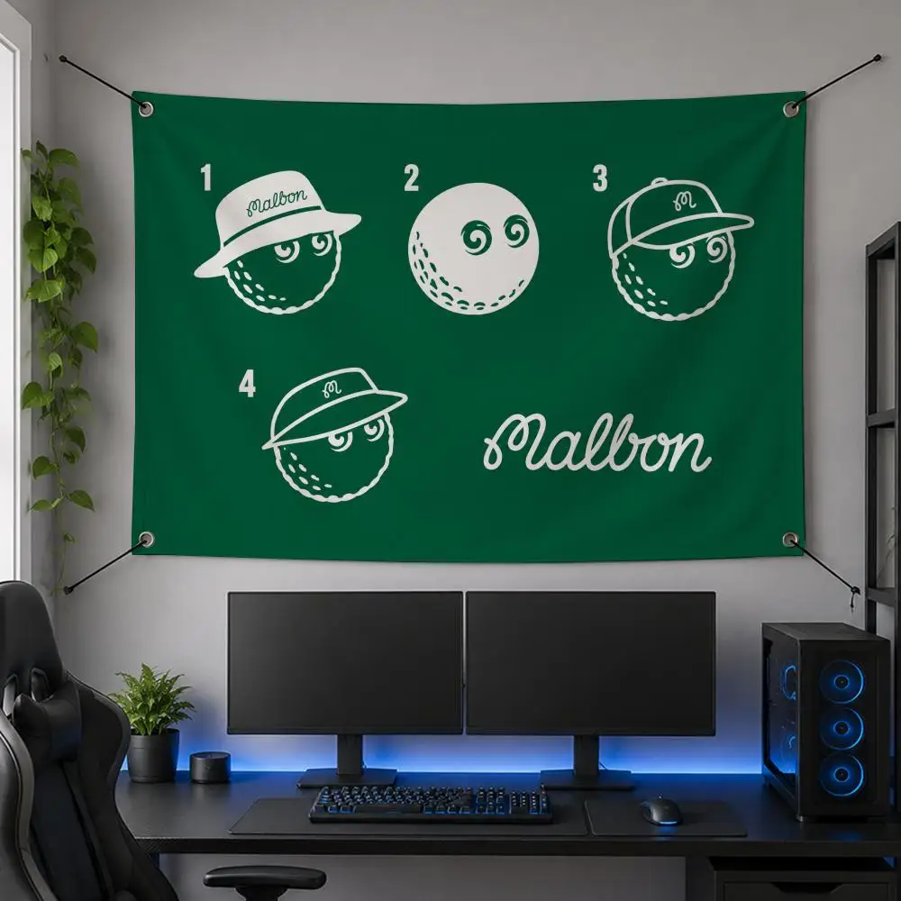 Brand Golf M-Malbon Golf Flags Flag Banner for Bedroom Dorm Party Home Living Room Game Room Gift