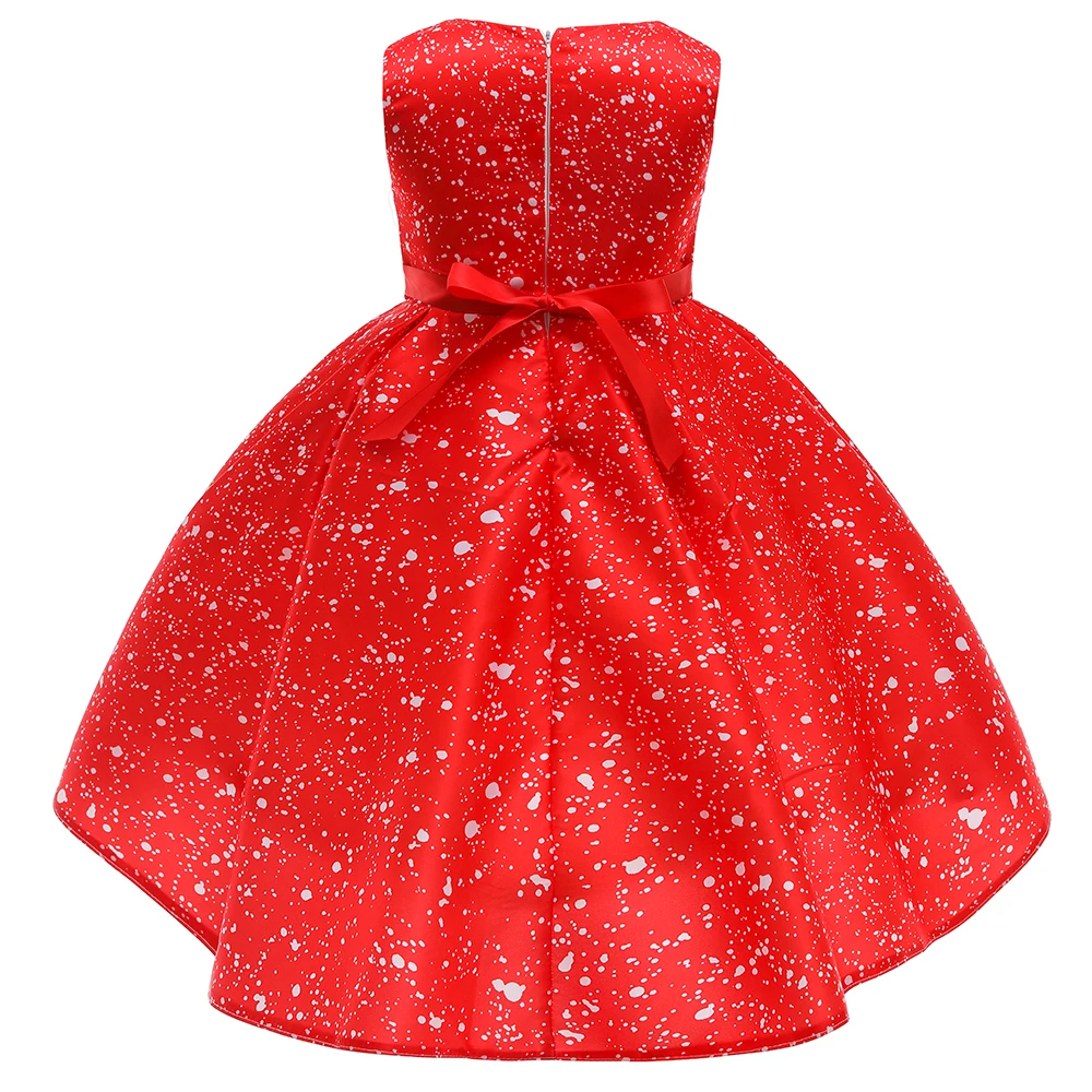 عيد الميلاد ثلج حزب الفتيات فساتين الكرتون سانتا كلوز عيد ميلاد الزفاف فستان الأميرة لفتاة أداء مساء فستان حفلات