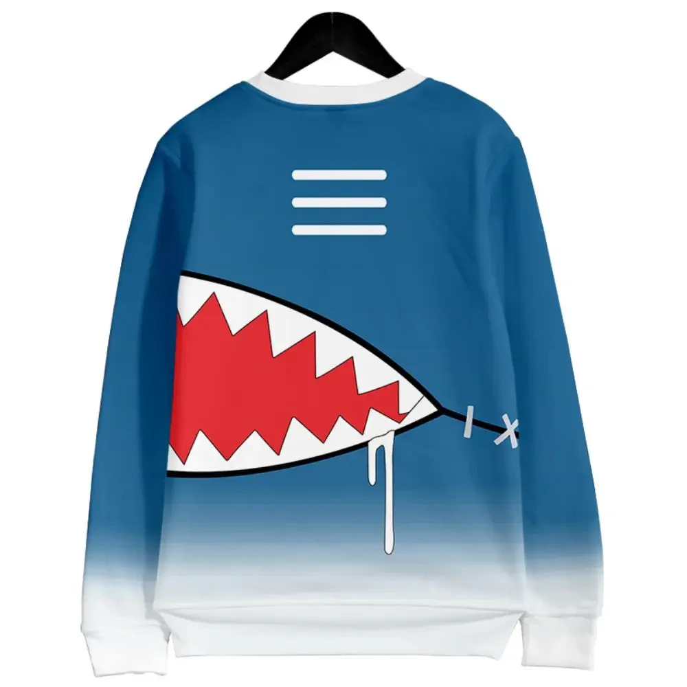 Gawr Gura Kawaii Girls Women Hoodies Fashion Harajuku Men's Autumn Winter Warm Sweatshirts Cosplay Costume Hooded Jackets Anime