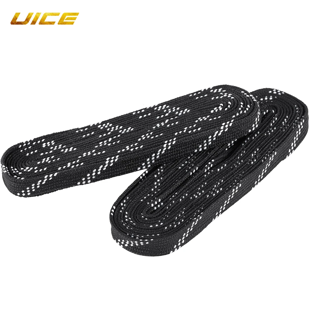 Ice Hockey Shoelaces Box-Packed Ice Hockey Skate Laces 84/96/108/120in Dual Layer Braid Extra Reinforced Shoelace