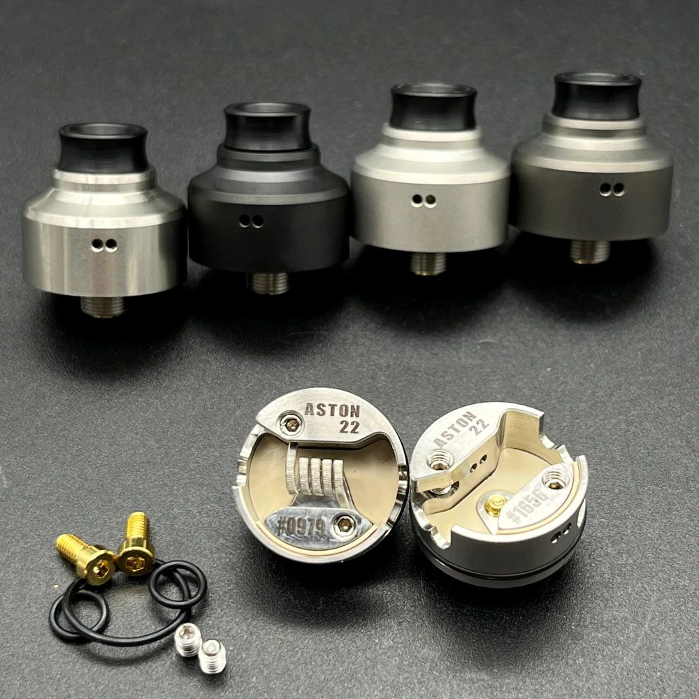 

ZHISHUO 22 мм Aston 22 RDA MTL атомайзер одинарный катушка перестраиваемая капающий бак с Squonk BF PIN 510 вейп электронная сигарета бокс мод