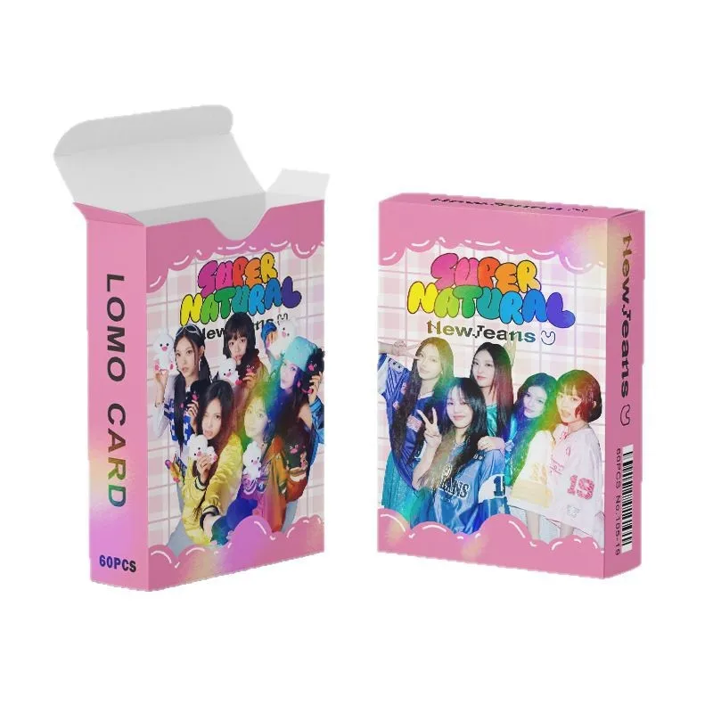 Laser Card NewJeans Flash Card Fan Manufacturing High-quality Glossy Photo Card Fan Collectible Transaction Card