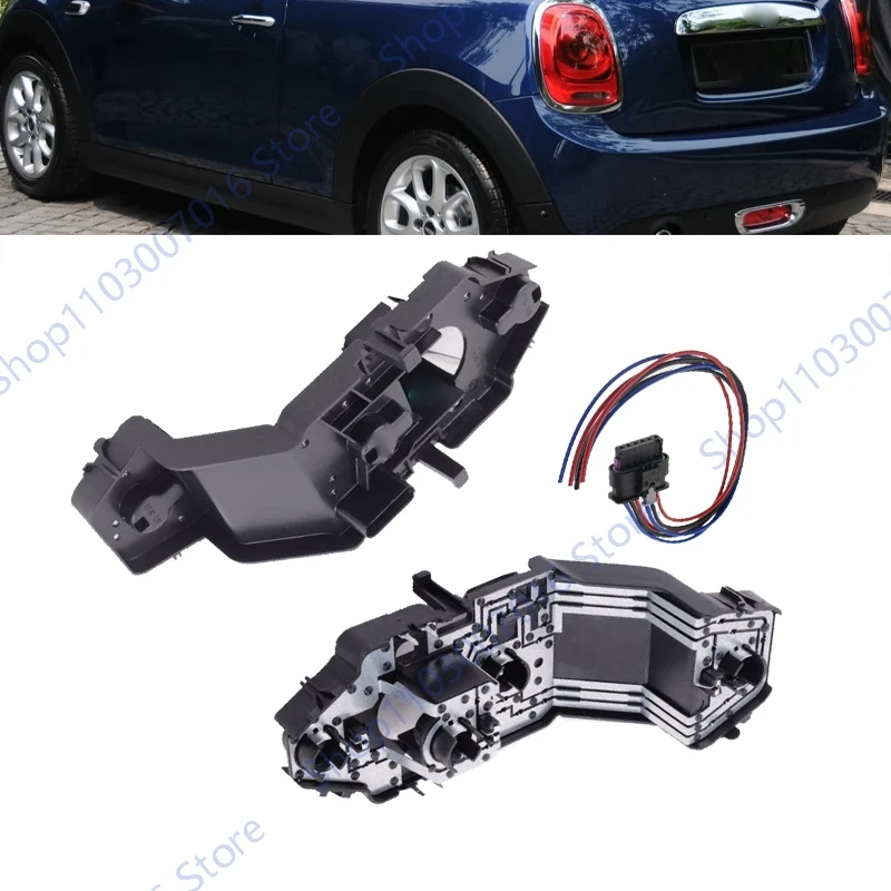 Para BMW Mini Cooper F55 F56 F57 2013 2014 2015 2016 2017 2018 soporte de bombilla de luz trasera de coche + arnés de cables de enchufe 63217361305