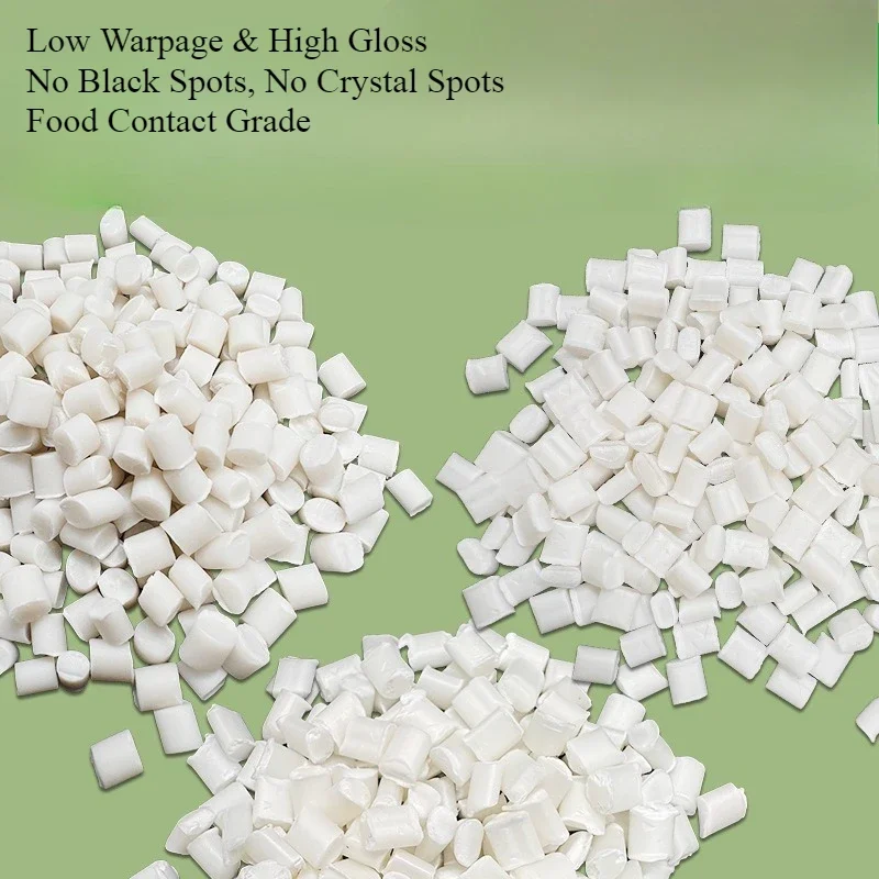 500g High Flow Modified PLA Pellets,Biodegradable Polylactic Acid,Injection Molding Extrusion Blown Film 3D Printing Grains