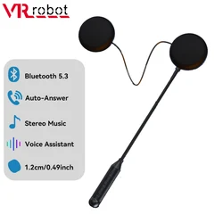 VR Robot Motorcycle Bluetooth 5.3 Headset Helemt Wireless Handsfree Headphones Motorbike Stereo Speaker Auto-answer Earphone