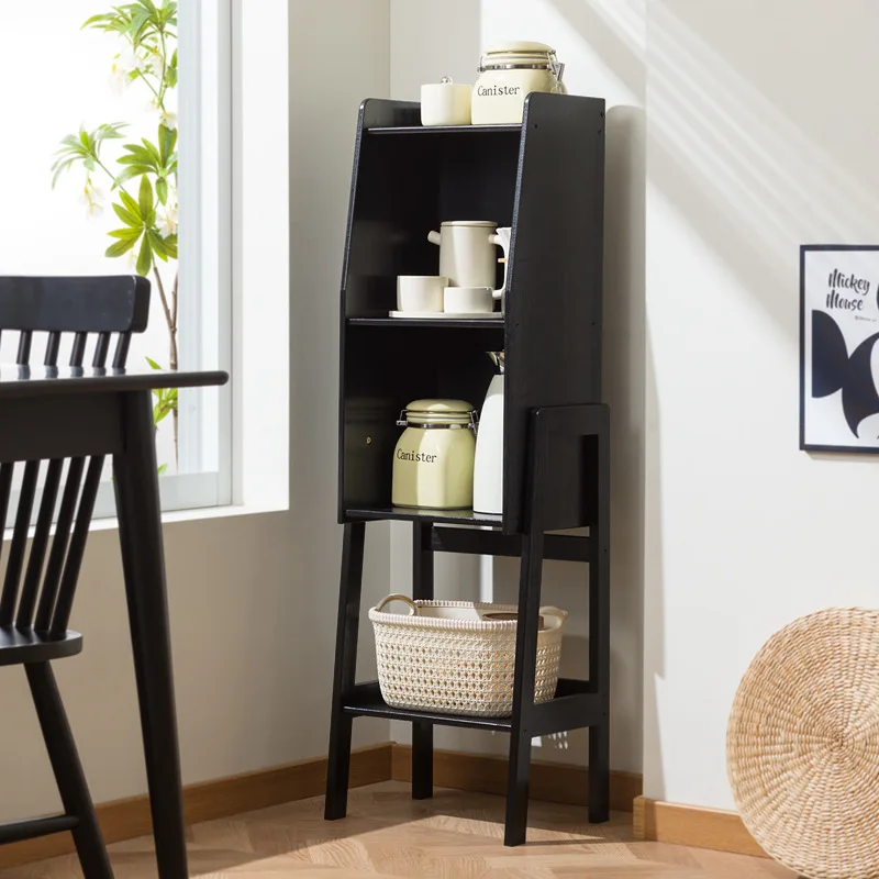 

Kitchen rack Floor-to-ceiling multi-layer locker Edge storage cabinet Household multi-functional narrow gap crevice frame