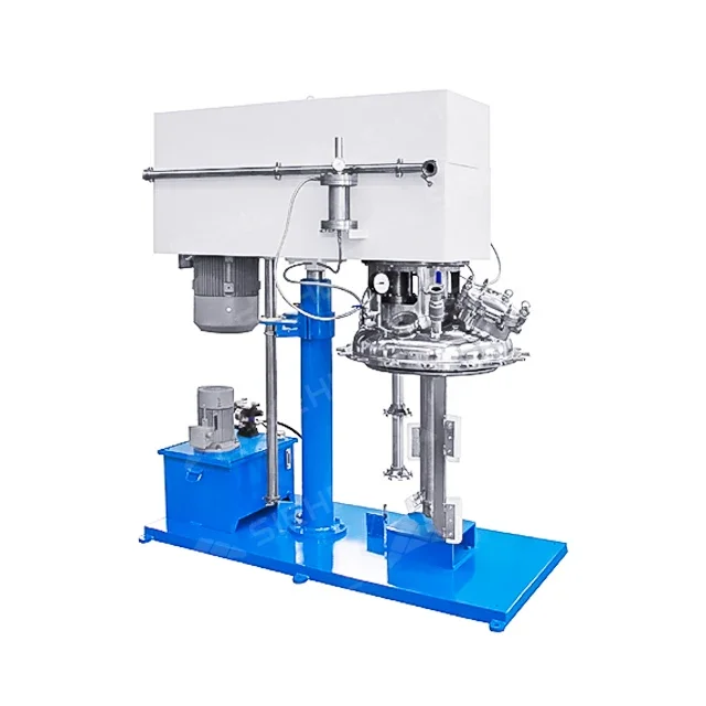 Toothpaste Making Machine Dual Shaft Dispersing High Shear Mixer Slurry Mixing High Viscosity Mixer