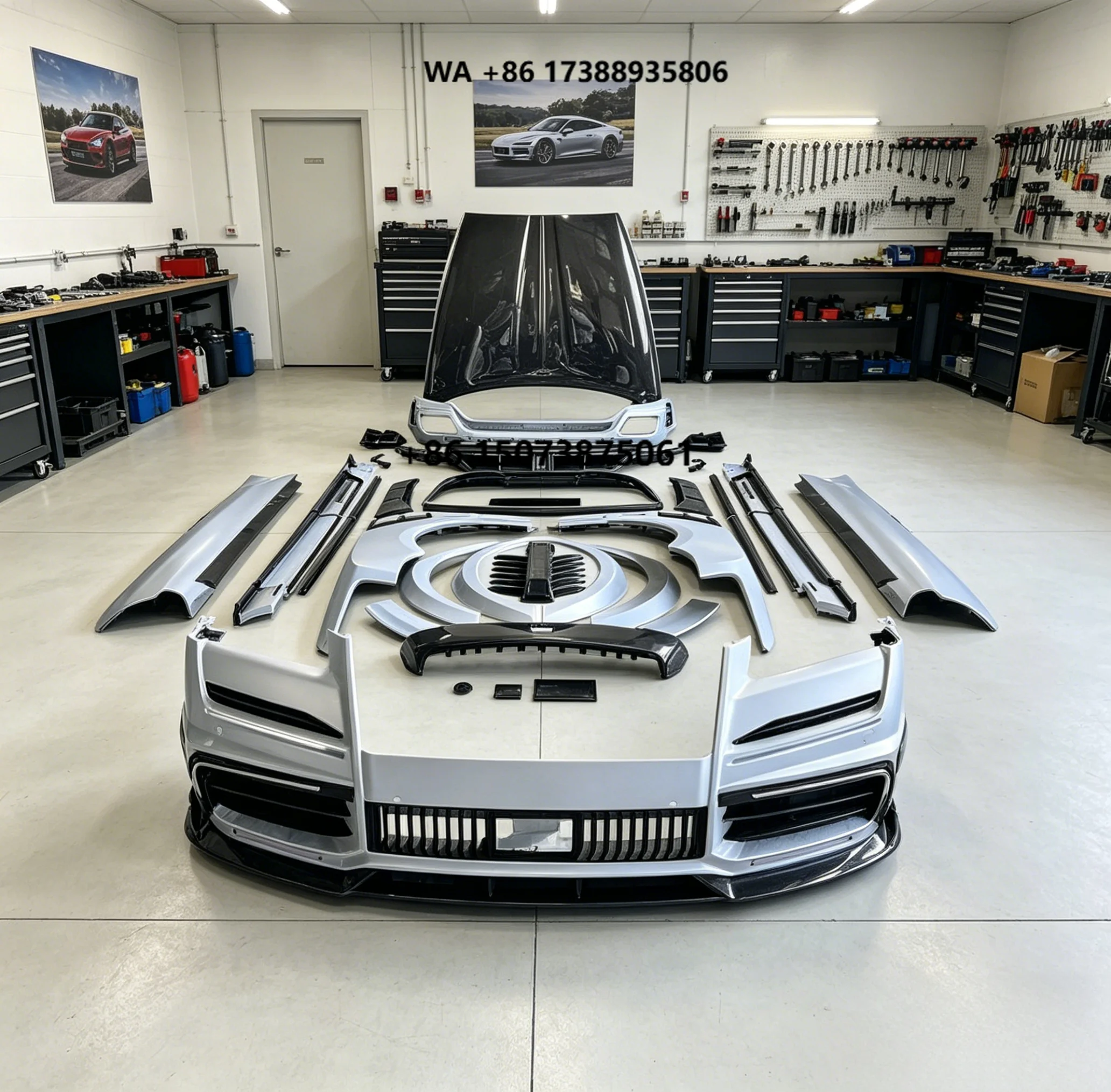 Custom Made Carbon Fiber Wide Body Kit for Cullinan MSY 2 Full Bumper Set Side Skirts Rear Spoiler