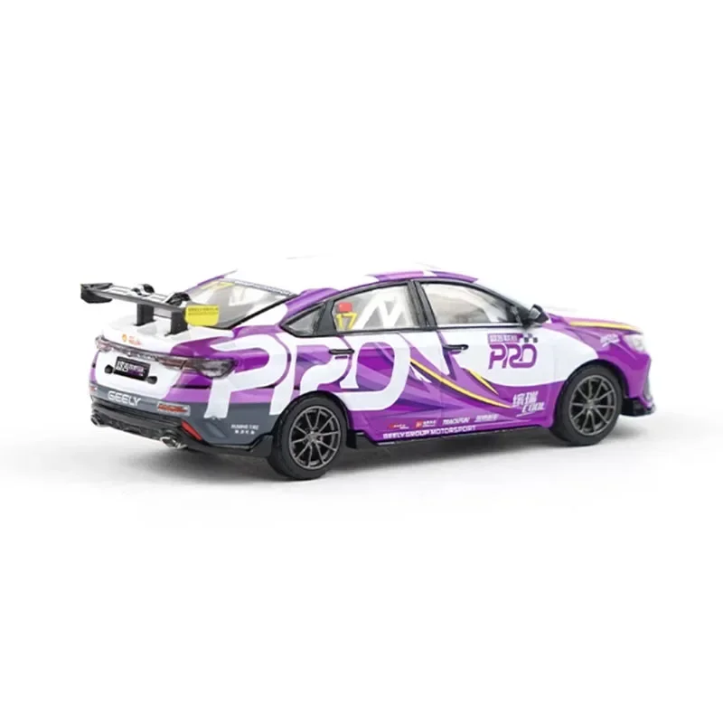 1:64 Scale Geely Binrui Cool SMT 2023 Geely Super Cup Pro Simulation Alloy Car Model Display Decoration Gift Collection Souvenir