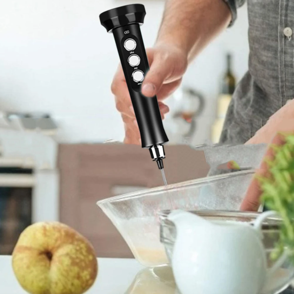 

Creamy Delight Efficient Electric Frothing Tool Equipped With Three Adjustable Speeds And Convenient USB Charge Option