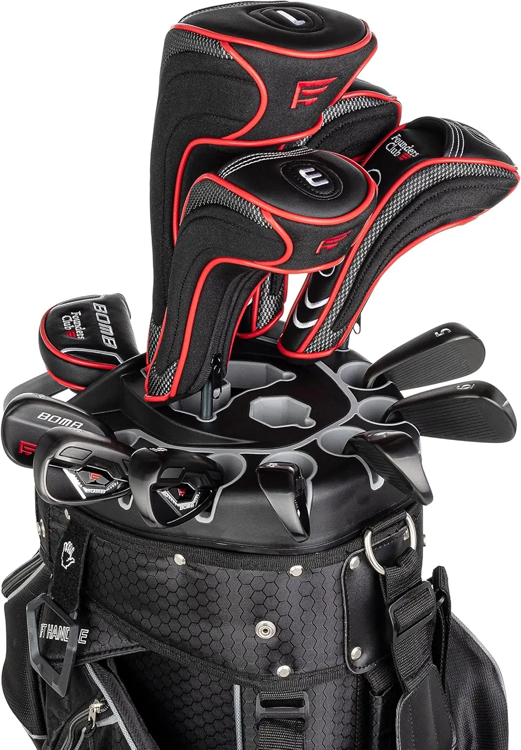 Men's Golf Club Set with 14 Way Organizer Golf Black Bag Right Hand