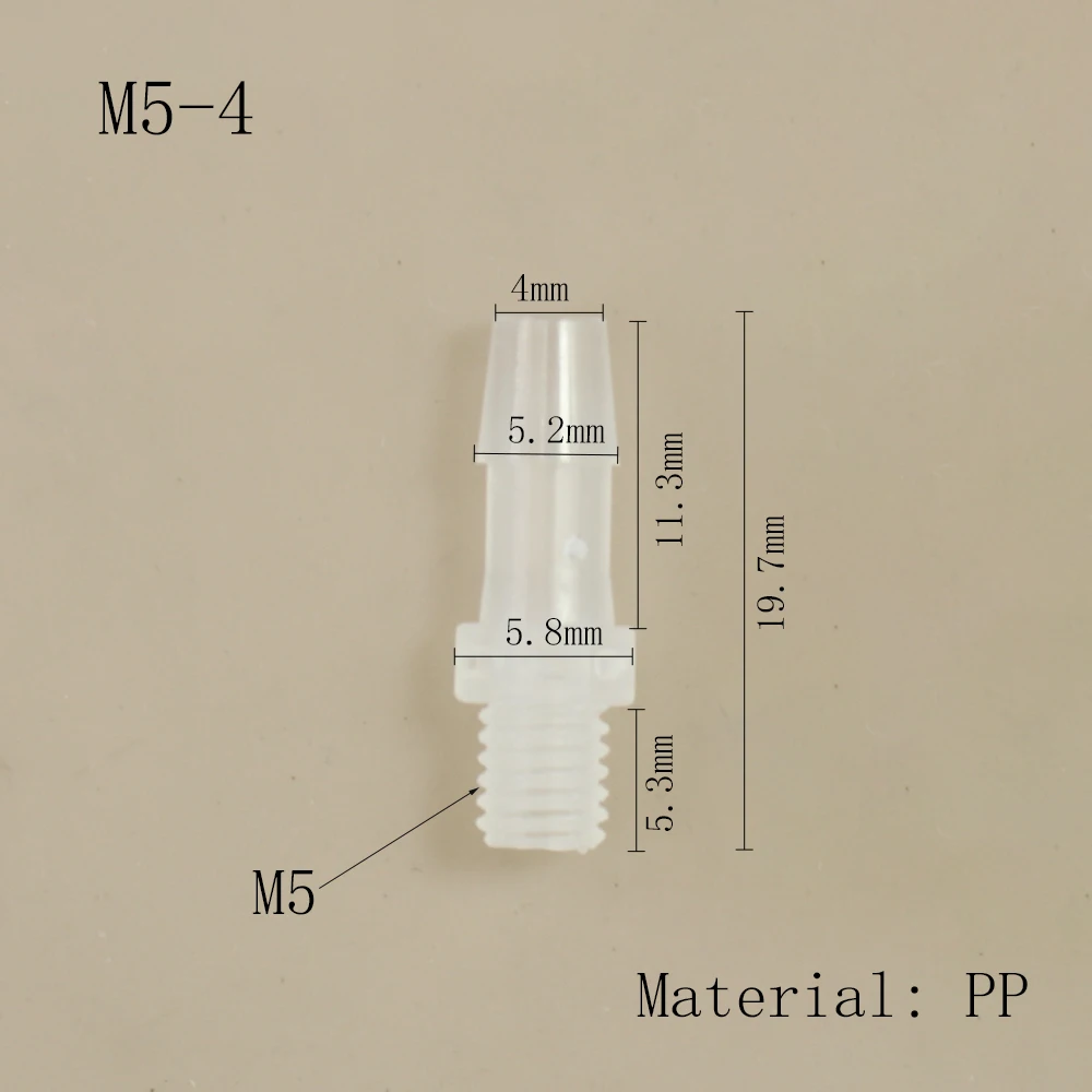 Schlauch Joint Adapter PP Kunststoff Luft Ventil Rohr Abgabe Kleber Subpackaging Fitting Anschluss – Detail 10