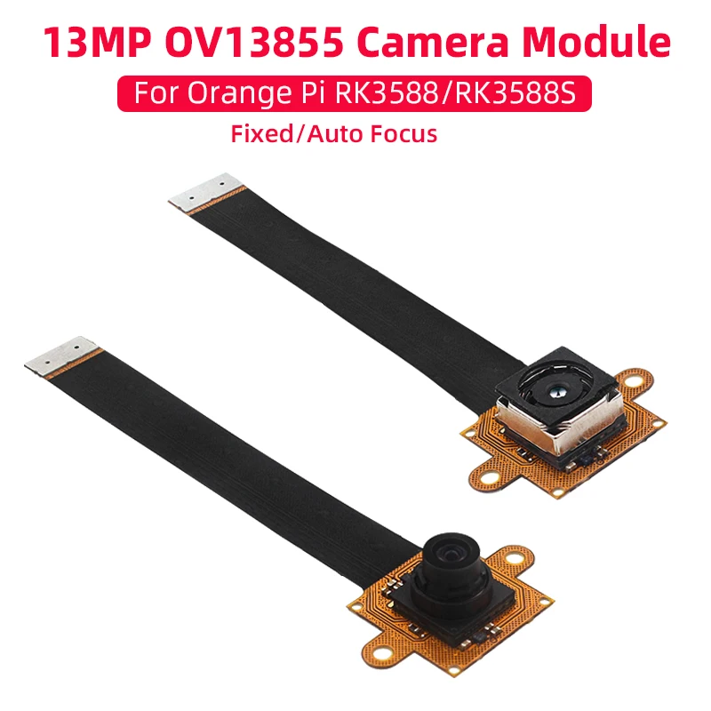 13MP Camera Module OV13855 Sensor for Orange Pi RK3588 RK3588S Optional  88° 120° Fixed Auto Focus for OPI 5/Plus/Pro/Max/Ultra