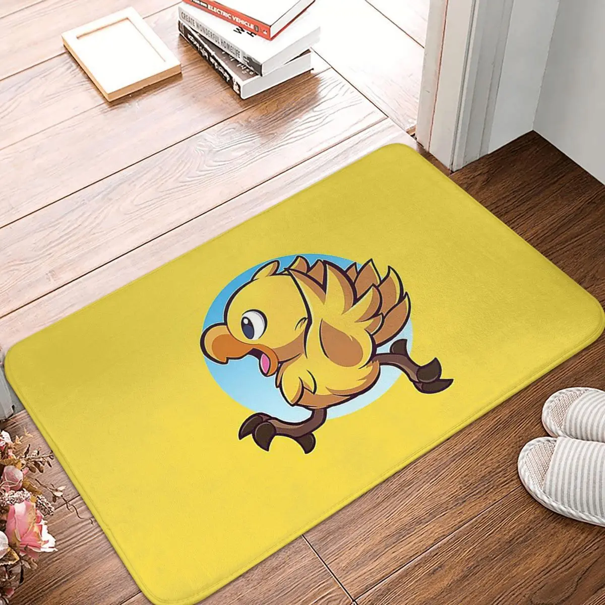 Chocobo Yellow Bird Adventure Final Fantasy Anti-slip Doormat Floor Mat Carpet Rug for Kitchen Entrance Bathroom Footpad Mats