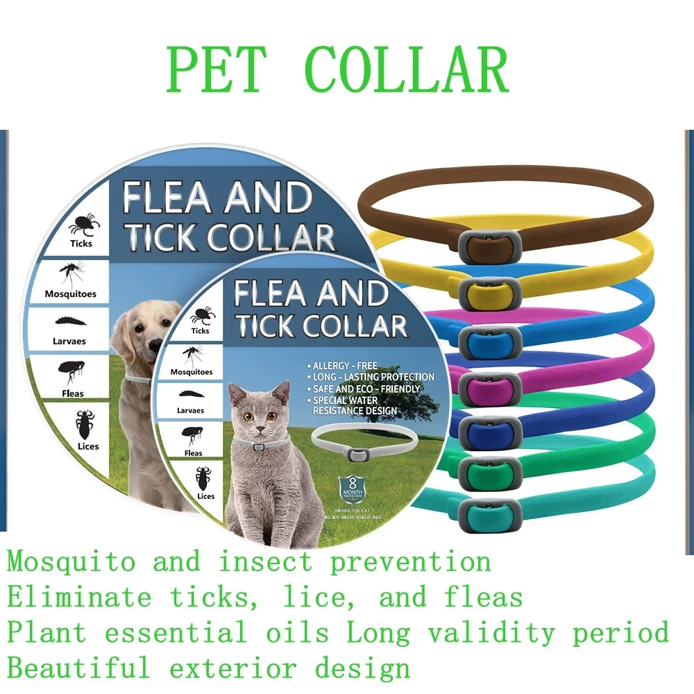 

Pet repellent collars, mosquitoes and lice prevention collars, cats and dogs, ticks and fleas collars