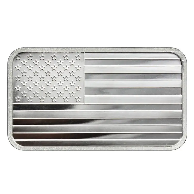 

5 oz .999 Fine Silver Commemorative Coin - American Flag Design Memorial Decor