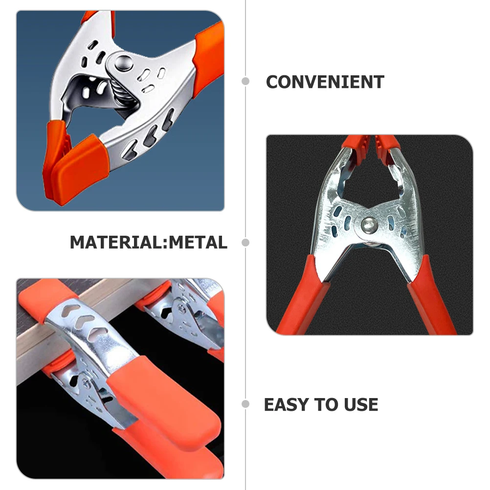 

Metal A-shaped Clips Spring Clamps Heavy Duty Red Woodworking Carpentry Fixing Tools Wedding Dress Tail Metal Spring Clips