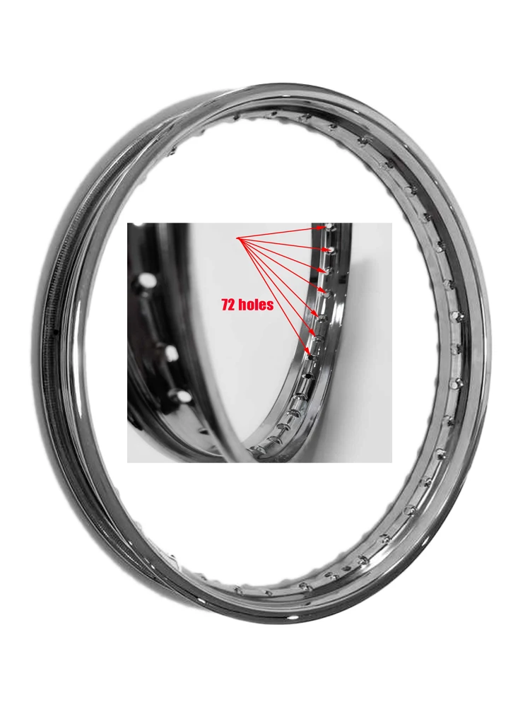 

72 Holes Motorcycle Wheel Rim for Honda Dayun Suzuki Lifan Loncin Shineray QJmotor KTM Kayo 17/18 Inch Front/Rear Spoke Wheel