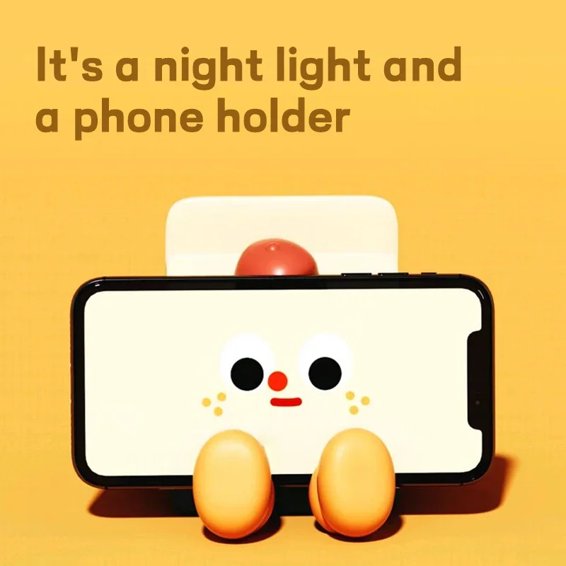 Cartoon Milk Carton USB Rechargeable Night Light Cute Pat Silicone Lamp with 3-Speed Dimming Timer Sleep Light Feature for Home