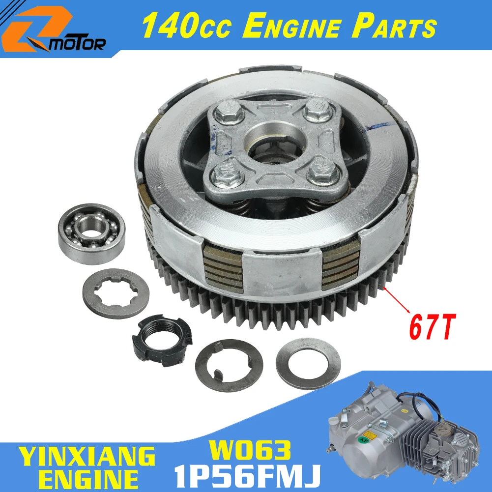 

YX 140 140cc Motorcycle Clutch Assembly For YinXiang W063 1P56FMJ Engine KAYO BSE Xmotos Apollo Rusi SSR SDGDirt Pit Bike Parts