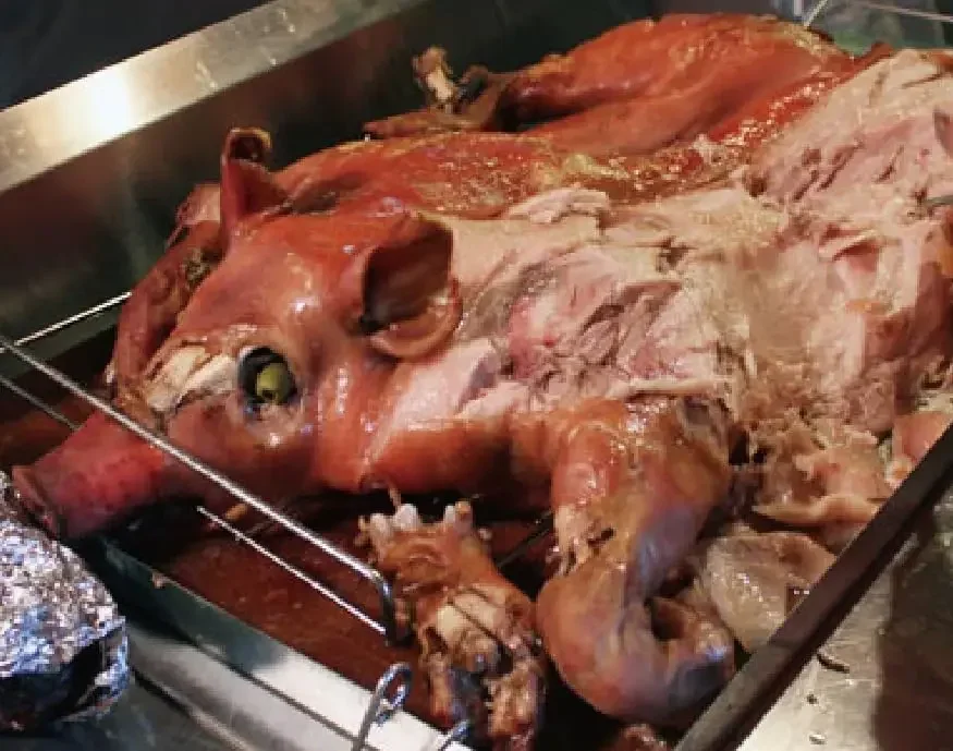 Bene Casa Caja Asadora Barbacoa de pozo grande Asador de cerdos portátil