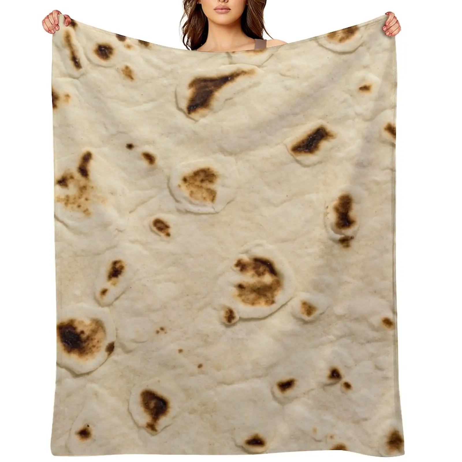 

Burrito Tortilla Wrap Throw Blanket Summer Bed linens Furry Blankets