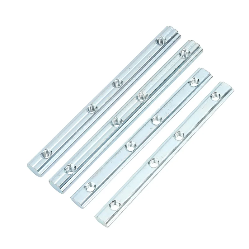 M5 M6 M8 20/30/40/45  Connector Aluminium Profile Fittings Strip Lengthened Nut One-Line Connector