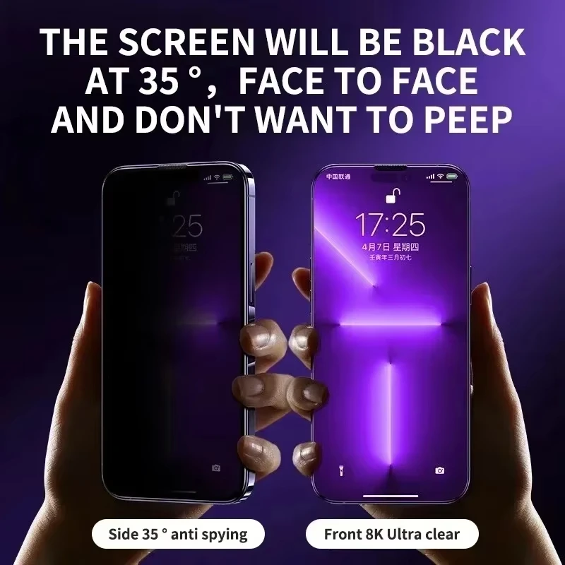 1-2PCs Privacy Screen Protector For Xiaomi Redmi Note 13 11 10 12 Pro 13C Poco X6 Pro F6 Mi 14 13T Pro Dust free Tempered Glass