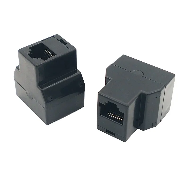 

5PCS The RJ45 1:2 8P8C three-way connector is connected to the eight-core adapter interface