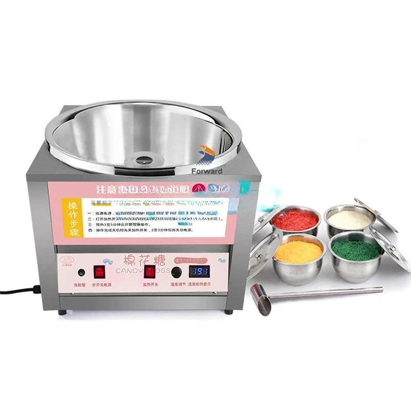 Commercial Use Pink Professional Fairy Floss Cotton Candy Machine High Capacity Easy Clean For Carnival Party Event New Sale Hot