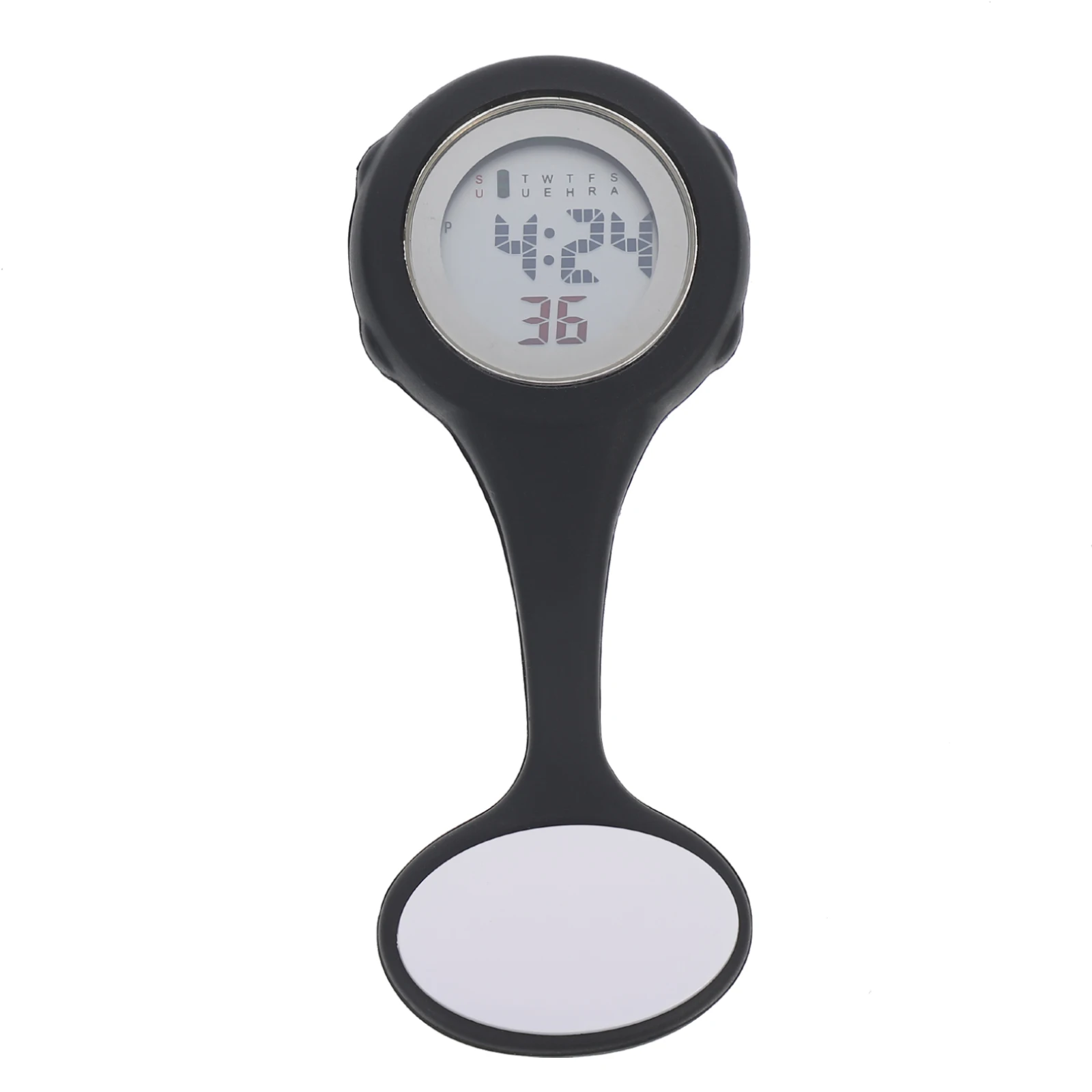 

Silicone Nurse Watch Pin Design Detachable Hanging Round Dial Medical Watches Multi Function Time Date Display Pocket Watch