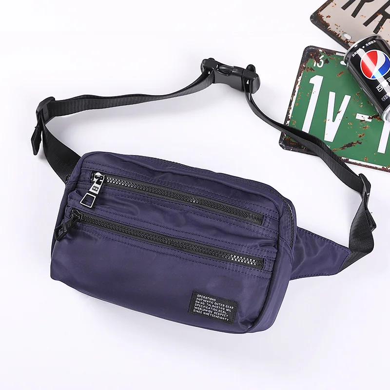 Bolsa de ombro em nylon para homens, estilo streetwear, estilinete para adolescentes universitários, sacos mensageiro masculino, bolsa cruzada escolar casual, japonesa