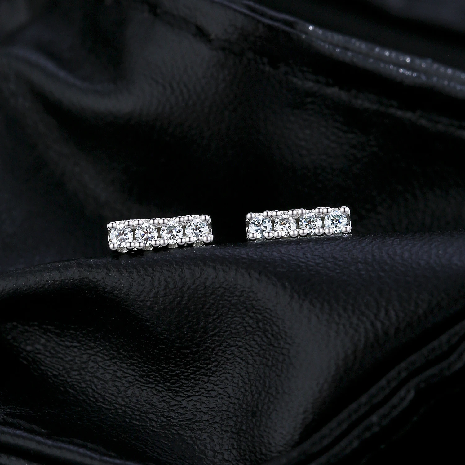 MODIAN D Color Moissanite Minimalism Stud Earrings 925 Sterling Silver Stackable Fashion Earrings For Women Vacation Jewelry