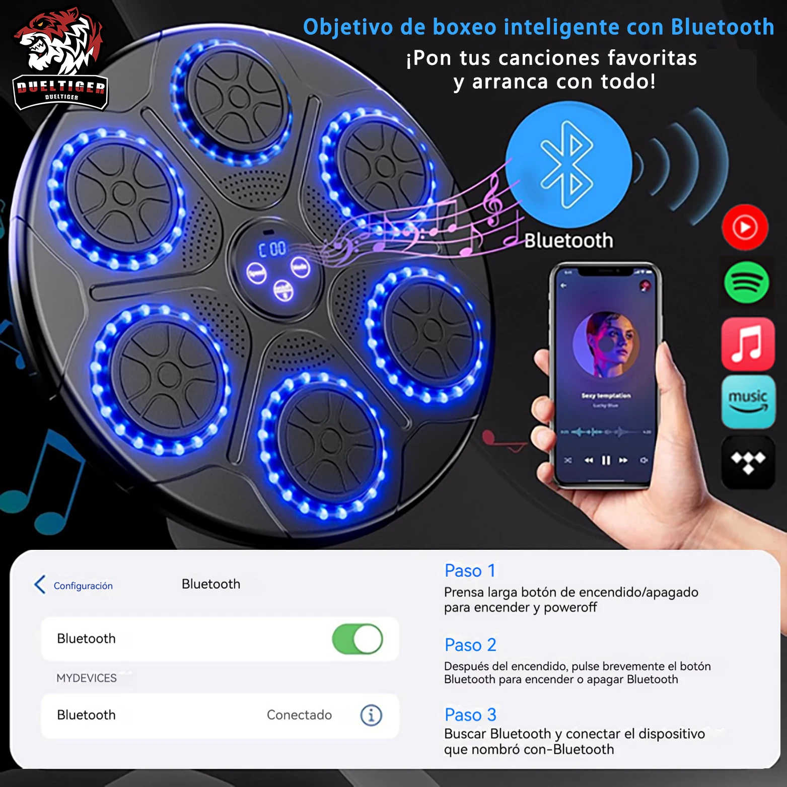 Новый музыкальный боксерский автомат, умный Bluetooth, настенный музыкальный боксерский тренажер, тренажерный зал, домашнее электронное боксерское оборудование для пробивания мишеней