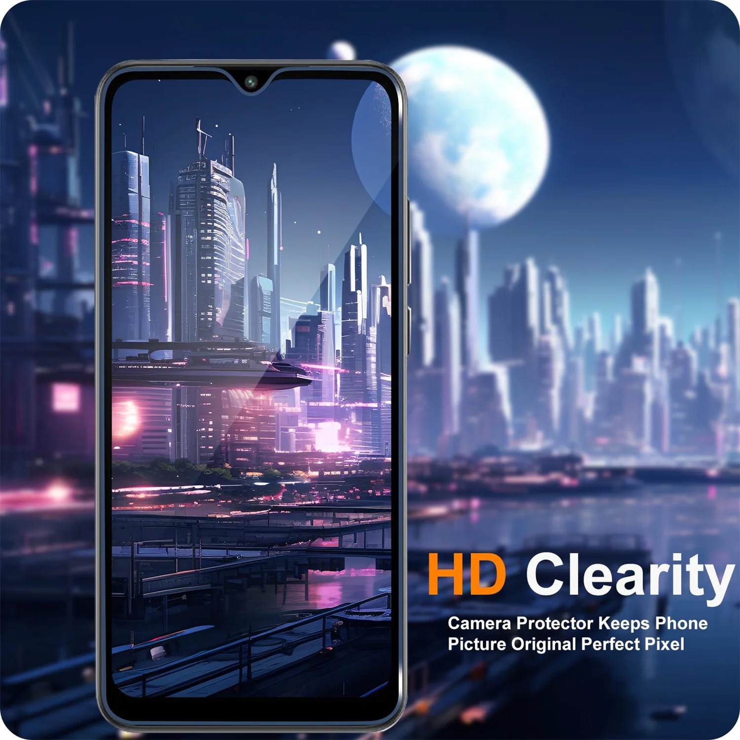 Screen Protector For Redmi A2 Plus Tempered Glass High Aluminum 9H Transparent Clear Case Friendly