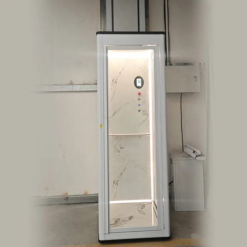 Custom Price Home Elevator 2 3 Floor Small Hydraulic Lift For Villa Loft Self Built House Indoor