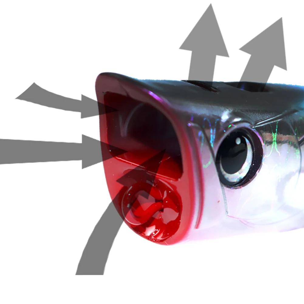 بوبر الصيد إغراء مع هوك العائمة الصيد إغراء عيون ثلاثية الأبعاد الاصطناعي المتذبذب سويم لصيد الأسماك في المياه العذبة المياه المالحة سطح المياه