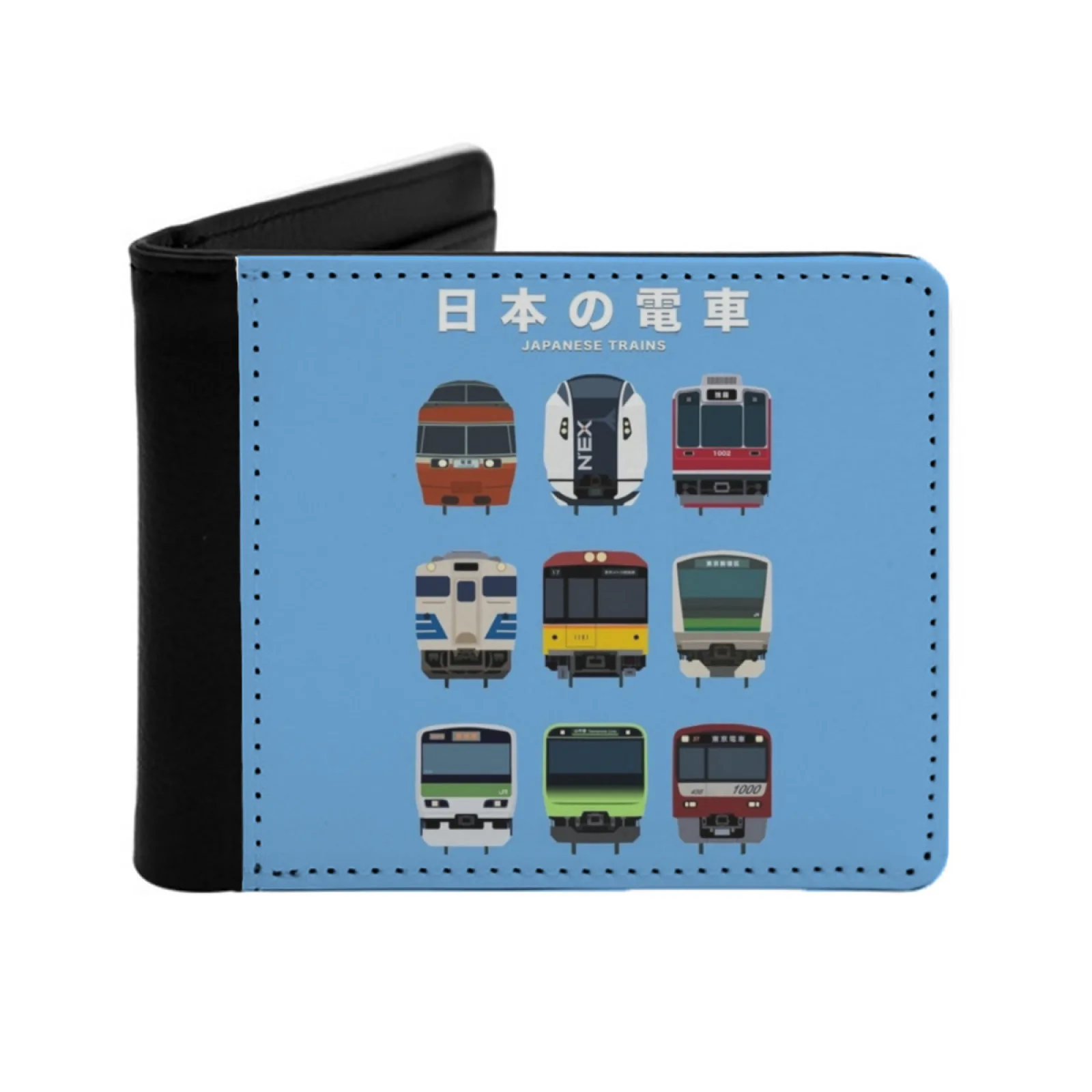 

Japanese Trains Men Wallets Card Man Wallet Short Purse Bi-Fold Personalized Purses Japan Japan Trains Japanese Trains Tori
