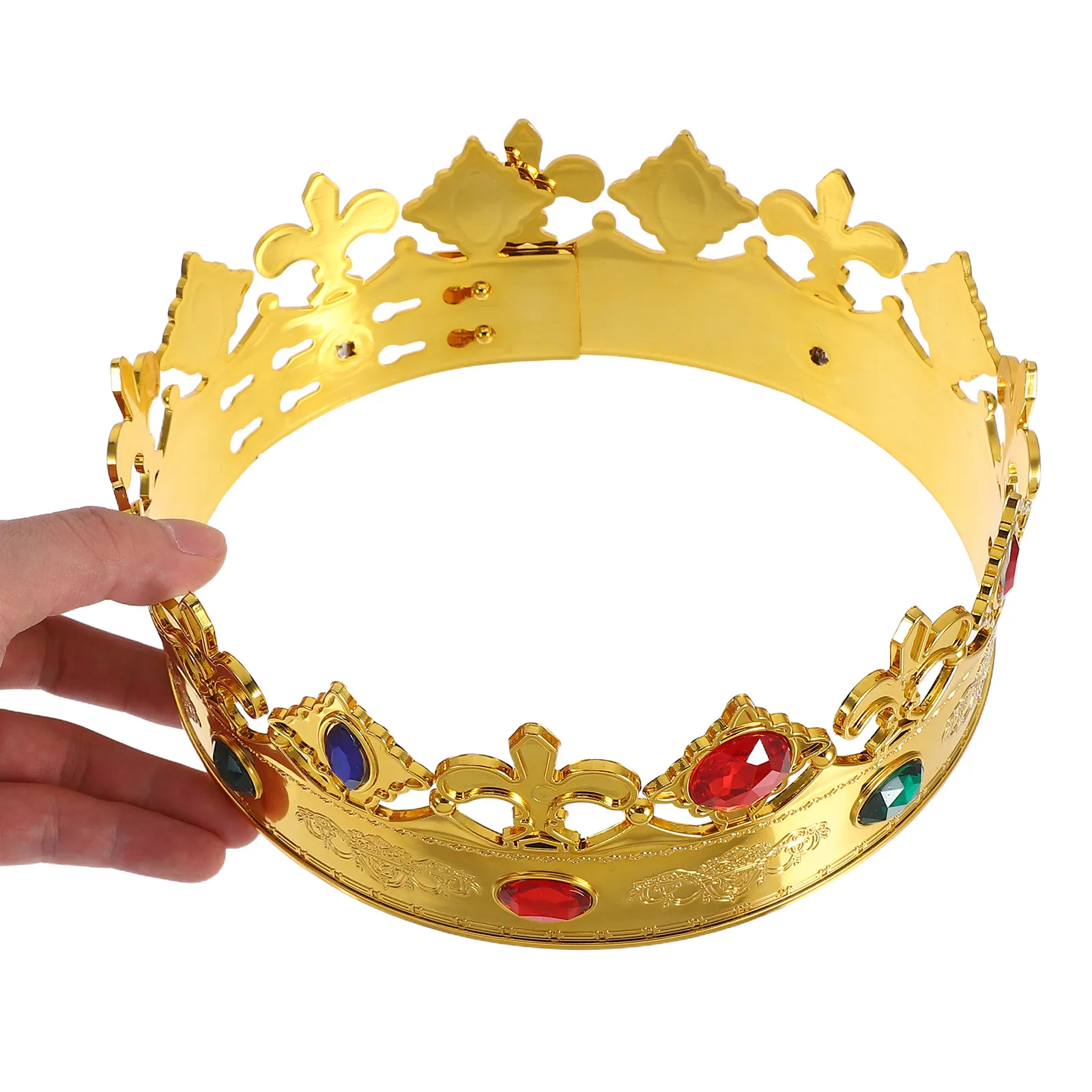 

1pc Royal King Crown Birthday Party Crown Hair Hoop Birthday Party Headdress Halloween Costume Accessories Carnival Cosplay Prom
