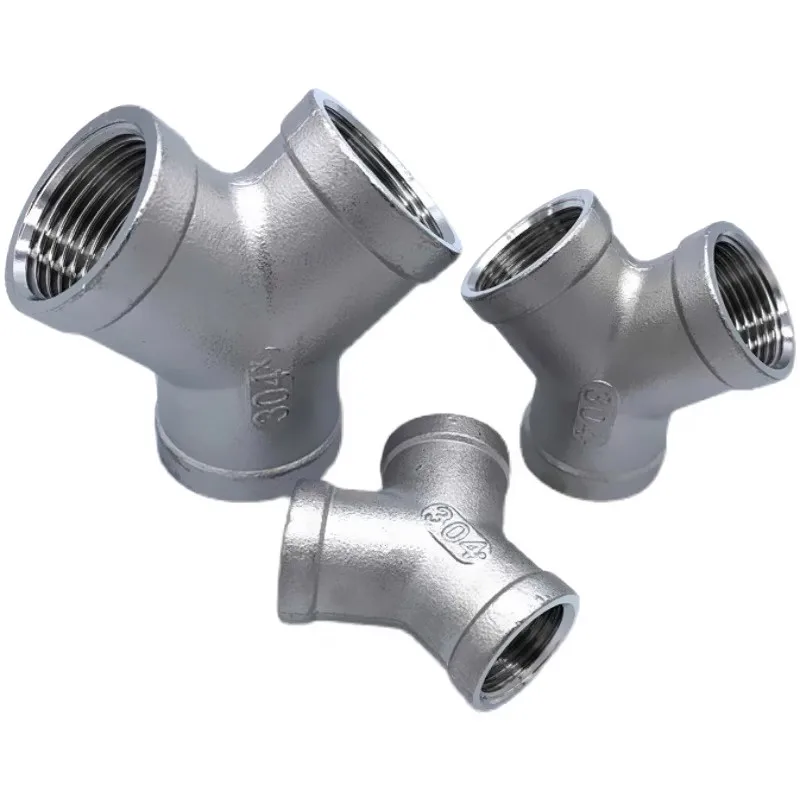 

1/2"(DN15) Y-type Three Way Internal Thread Pipe Fittings,Female Adapter/Connection,Stainless Steel 304