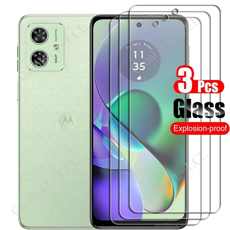 3PCS 9H HD Tempered Glass For Motorola Moto G64 5G 6.5