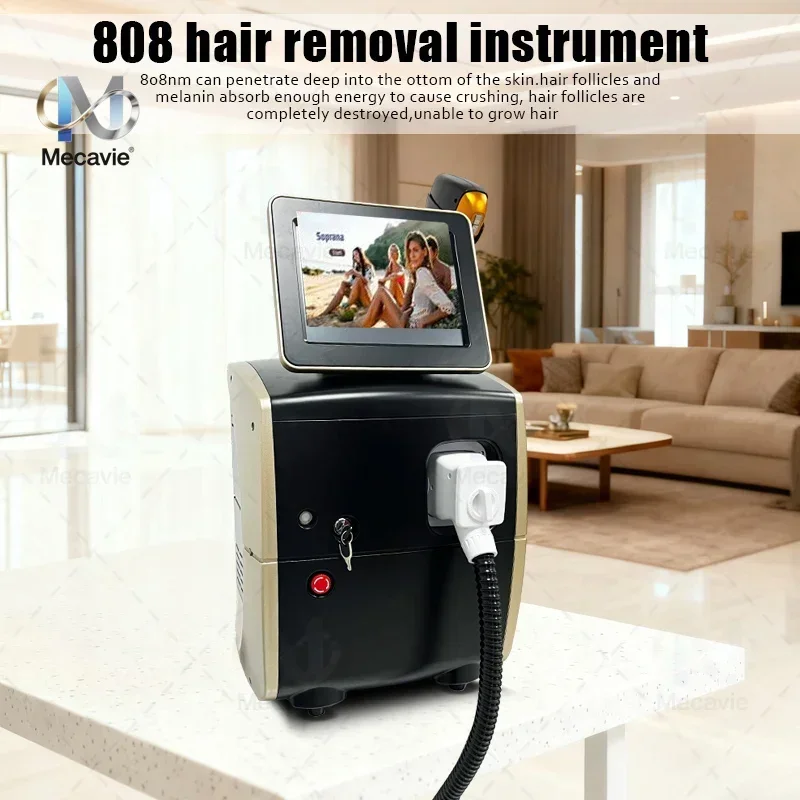 Professional 5000W Diode Ice Titanium 808nm Diode Laser Body Hair Removal Machine 4 Wave Depilador Device Beauty Tools